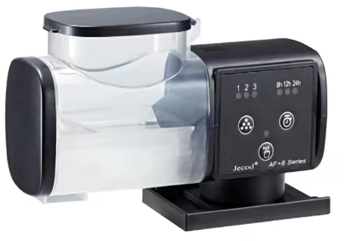LeeuwenChoice® Automatische Voederdispencer Voor Aquarium - Vissenvoer Dispencer - Verstelbare Voedingshoeveelheid - Waterdieren