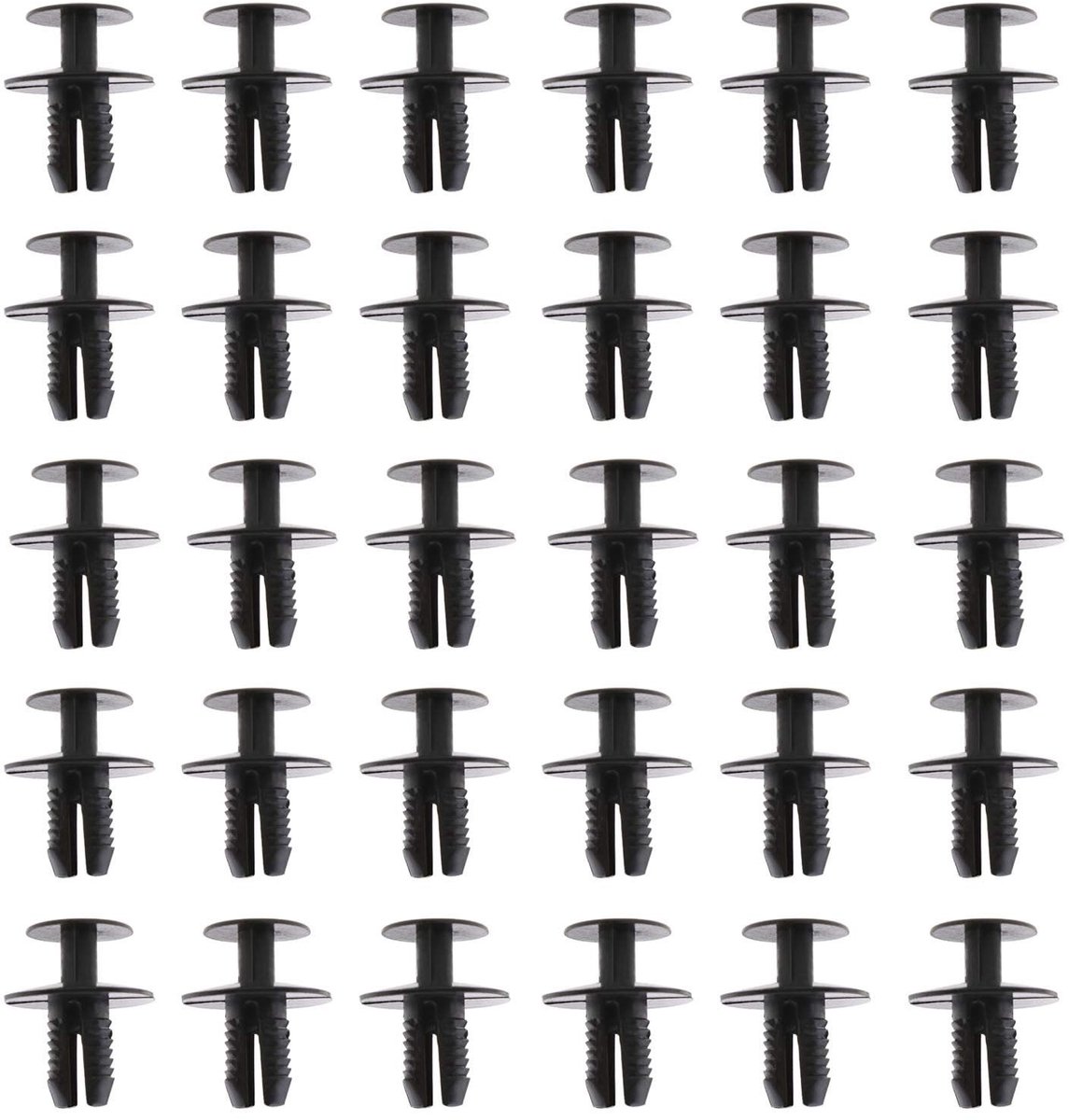 Dailygoody - Auto Trim Clips - Bevestigingsmiddelen voor Bumper - Zwart - Kunststof - 30 Stuks - 8mm Gatdiameter