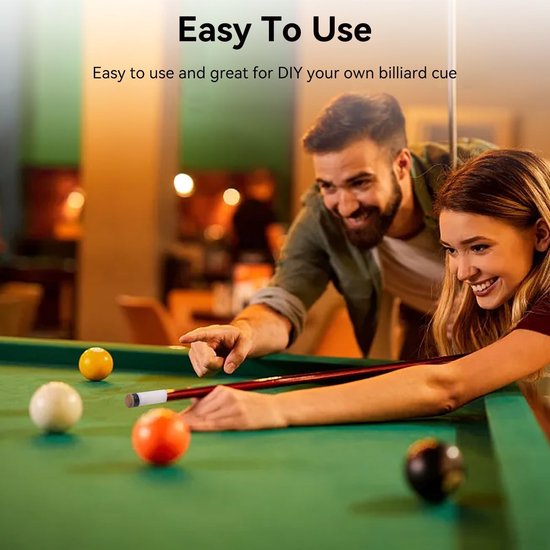 Biljart Cue Tips - Reserveonderdelen - Biljartstick Reparatie - 10 stuks - Biljart Tig (10 mm/11 mm/12 mm/13 mm) - Geschikt voor - Verschillende Maten - Cues. van Merkloos — afbeelding 5