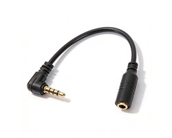 Dailygoody - naar TRRS Converter Kabel - 3,5 mm Koptelefoon Microfoon Adapter - Duurzaam en Lichtgewicht - Compatibel met Smartphone en Tablets -
