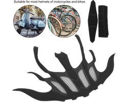 Dailygoody - Fietshelm Binnenkussens - Anti-Insecten Net - Comfortabele Bescherming - Perfect voor Fiets en Motor - Ideaal voor Veiligheid en Comfort ..