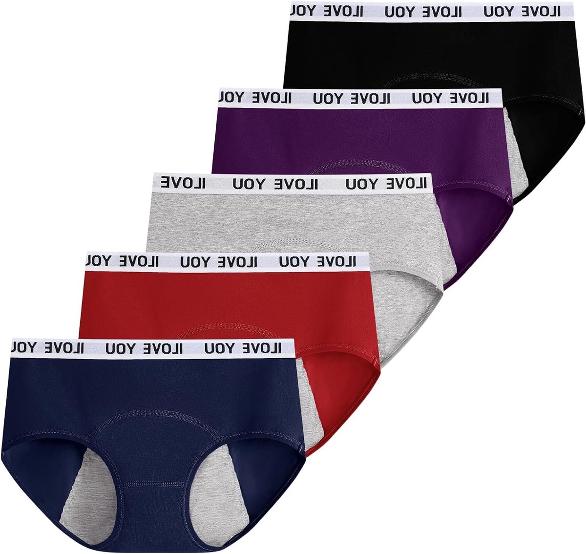 Katoenen Menstruatieondergoed voor Tienermeisjes - Leakproof en Beschermend Multipack met Comfortabele Briefs