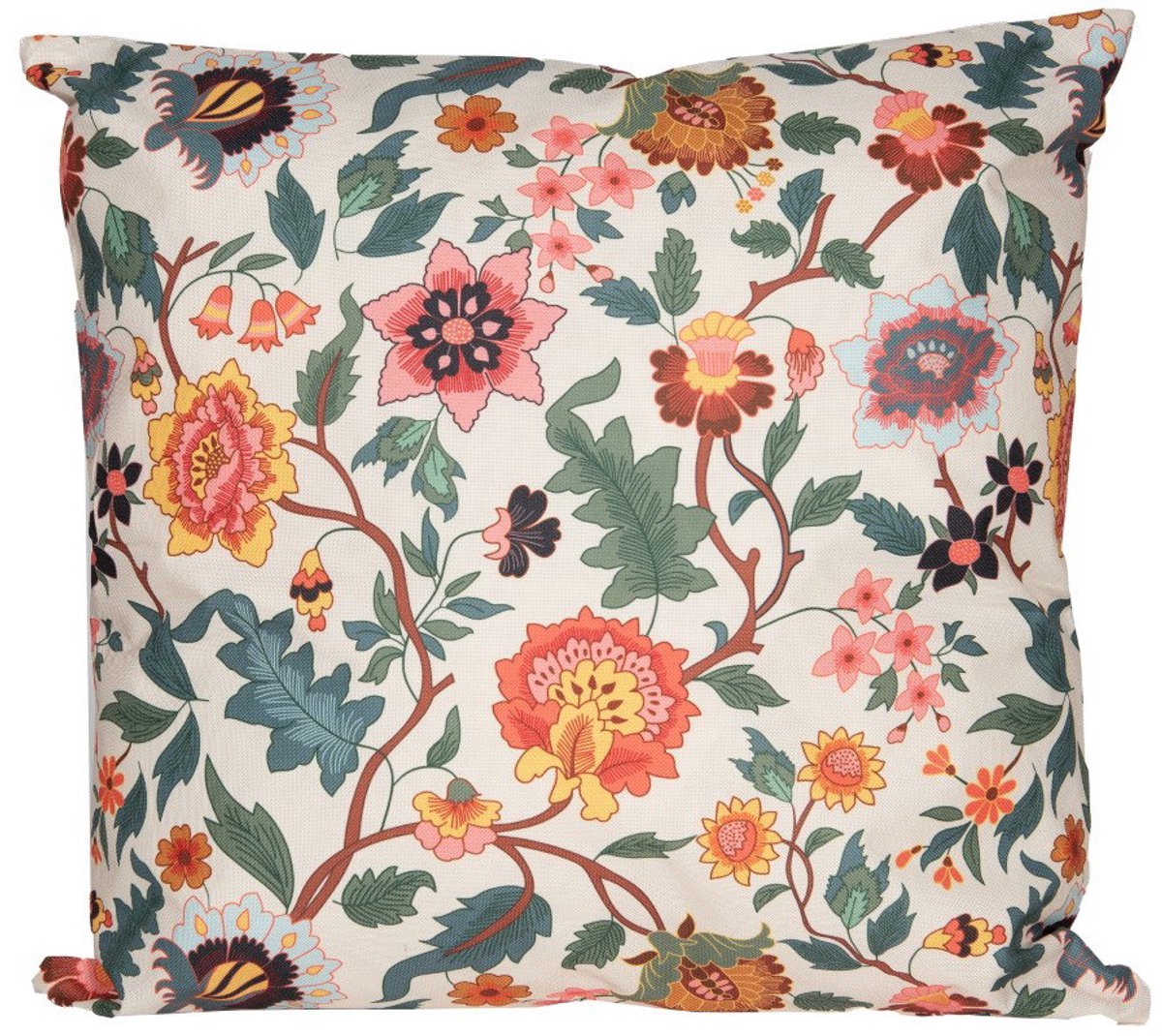 Annas collection - Buitenkussen vintage bloemen kleur 45x45 cm