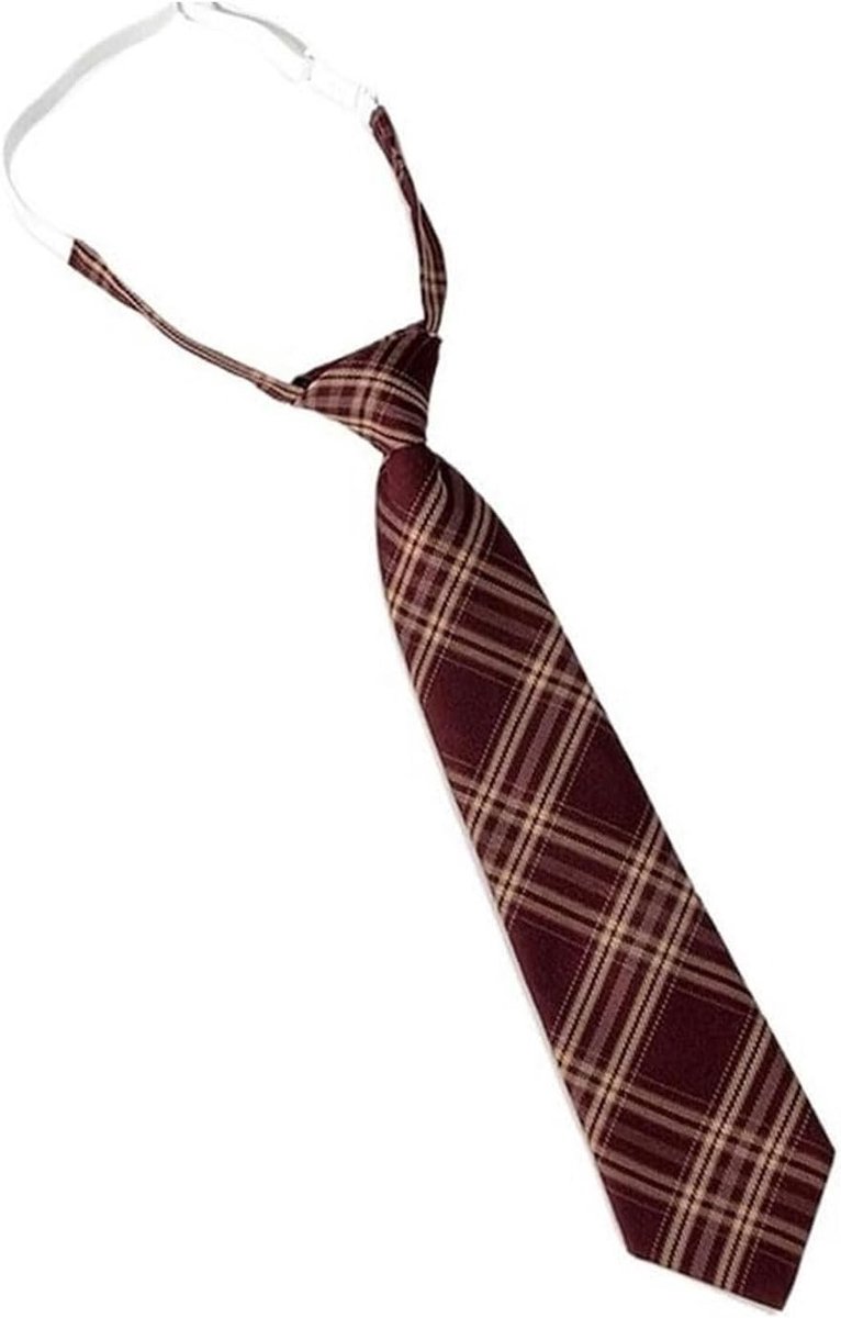 Krawatte in Rood met Tartan Motief, Schotse Vlieg voor Dames, Perfect voor Feestjes en Kostuums