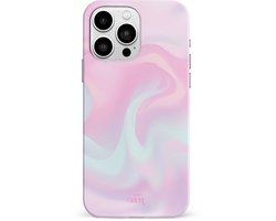 xoxo Wildhearts Sugar Rush - Double Layer - Roze hoesje geschikt voor iPhone 14 Pro Max hoesje - Stevige case geschikt voor iPhone 14 Pro Max - Marmer hoesje beschermhoes - Roze telefoonhoesje
