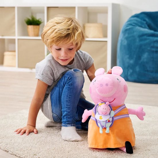 Simba Peppa Pig knuffel Mama Wutz met baby Evie 33cm pluche speelgoed. van Merkloos — afbeelding 2