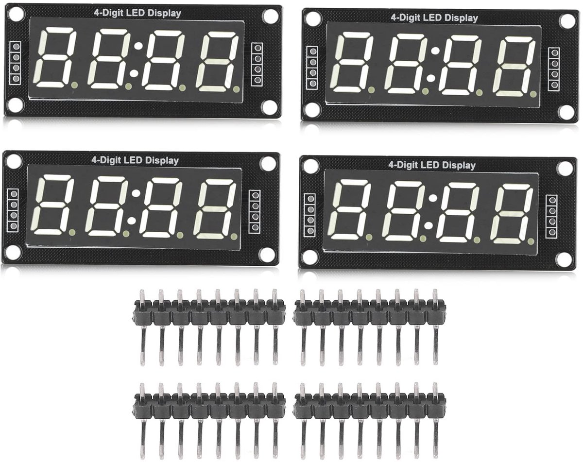 Dailygoody - Digitale Buis - LED Display - Gemakkelijk te gebruiken - 7 Segmenten - Klok Module - Betrouwbaar - 0.56in