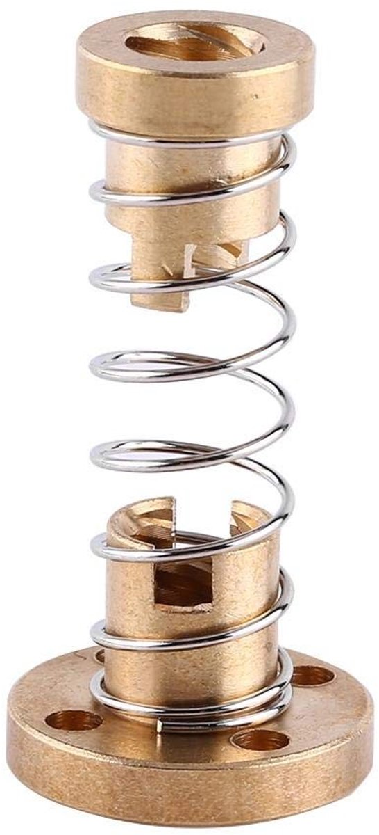 Dailygoody - Splice Nut - Anti-Play Nut - Hoogwaardige duurzaamheid - Diameter 8 mm - Voor 3D printers - Precisie onderdelen - Geschikt voor T8 d