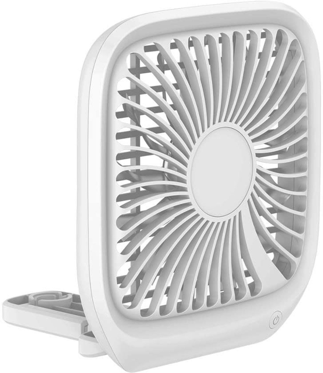 Dailygoody - Draagbare Auto-Achterbankventilator - USB Koelventilator - Opvouwbaar en Stil - Ventilatie - 3 Snelheden - Geschikt voor Thuis en Buiten