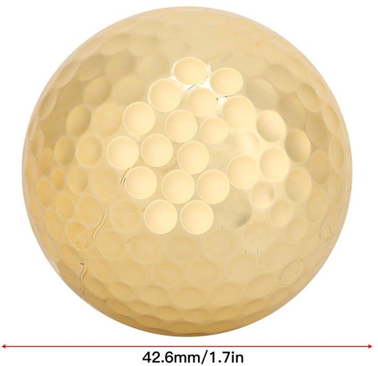 Dailygoody - Golfballen - Dubbellaags - Hoge zichtbaarheid - Gouden golfballen - Duurzaam en sterk - Geschikt voor elke golfer - 4 stuks van Merkloos — afbeelding 2