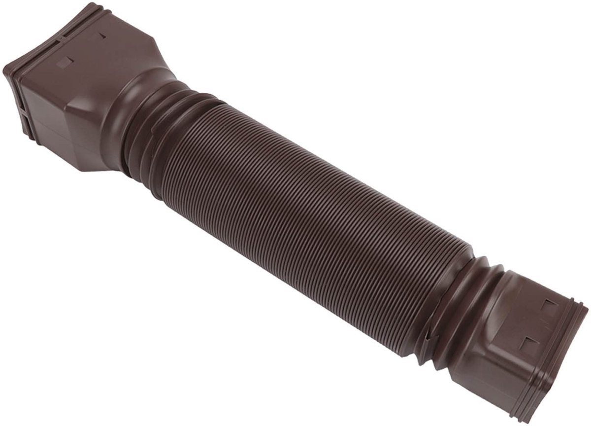 VT Goods - Regengoot Regenpijp Verlengstukken - Flexibele Afvoer - Bruin - Intrekbare Regenpijp Verlenger - Geschikt voor diverse daken - 20-59 inch
