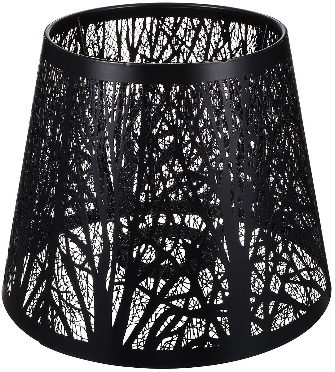 Dailygoody - Moderne Lampenkap - Uniek Boomschaduw Design - Eenvoudig en Praktisch - Zwart - Geschikt voor Tafellampen en Vloerlampen - Stijlvolle Bin...
