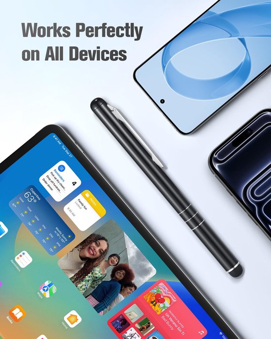 Dailygoody - Stylus Pen Universeel - 5 Stuks - Lichtgewicht en Handig — afbeelding 3