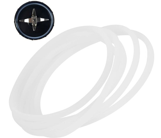 Dailygoody - Rubber Seal Ring Vervanging - 6 Stuks - Hoge Kwaliteit - Wit - Geschikt voor Magic Bullet - Duurzaam en Betrouwbaar - Mengaccessoires — afbeelding 2