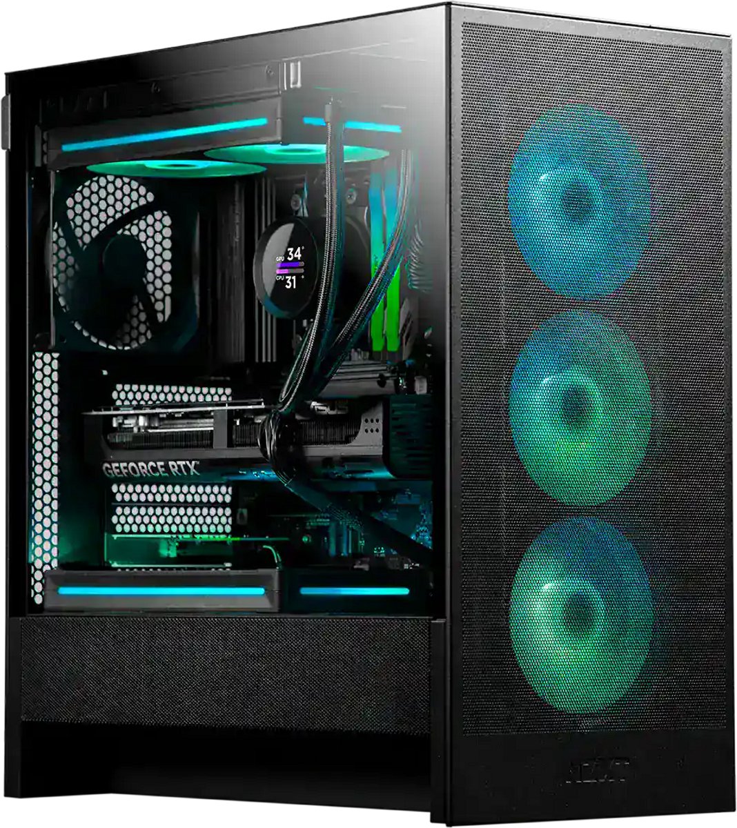 Gaming PC | NVIDIA GeForce RTX 5060 | AMD Ryzen 9 7900 | 32GB RAM | Nighthawk AMD N56