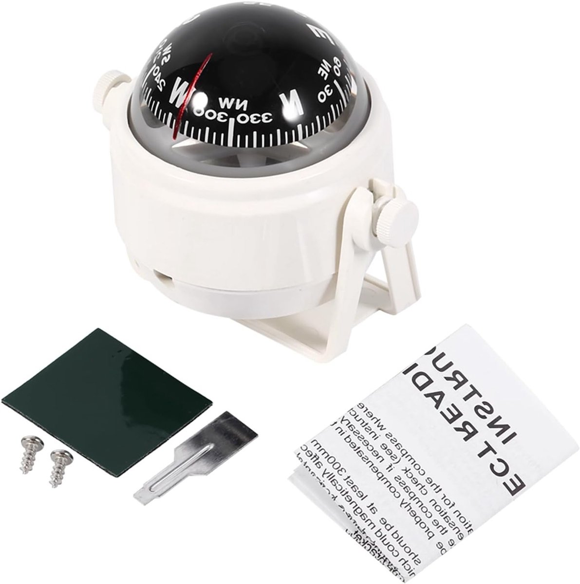 Kompas voor Boot met Flush Mount Houder - Magnetisch en Compact - Ideaal voor Navigatie op Water