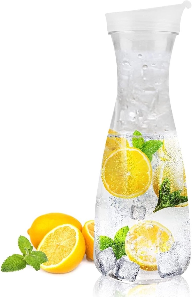 Verfrissende 8oz Acryl Sapkan met Plastic Flip Top Deksel voor Iced Tea en Water, Ideaal voor Thuisgebruik (1600ml)