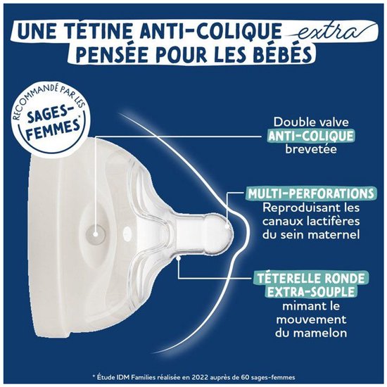 Dodie - Meerperforatie speen - Babyfles speen - Flow 4 - anti-koliek van Dodie. — afbeelding 3