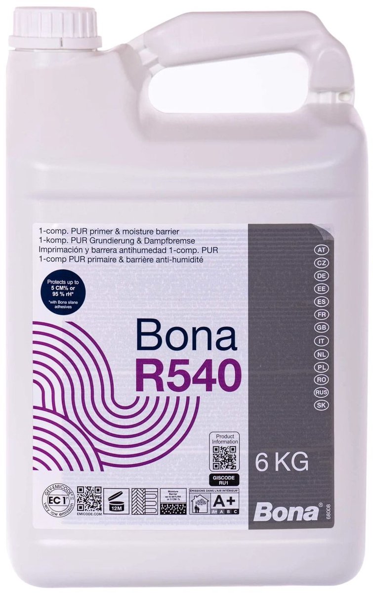 PU Primer 1K Grondlaag 6 kg – Optimale Hechting voor Parket en Laminaat, Eenvoudige Applicatie, Snelle Droging, Poreversluiting en Langdurige Vloerstabiliteit