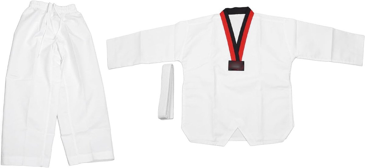Comfortabel en Ademend Taekwondo Trainingsuniform voor Kinderen van 136-146 Cm Hoogte - Ideaal voor Taekwondo Training en Wedstrijden