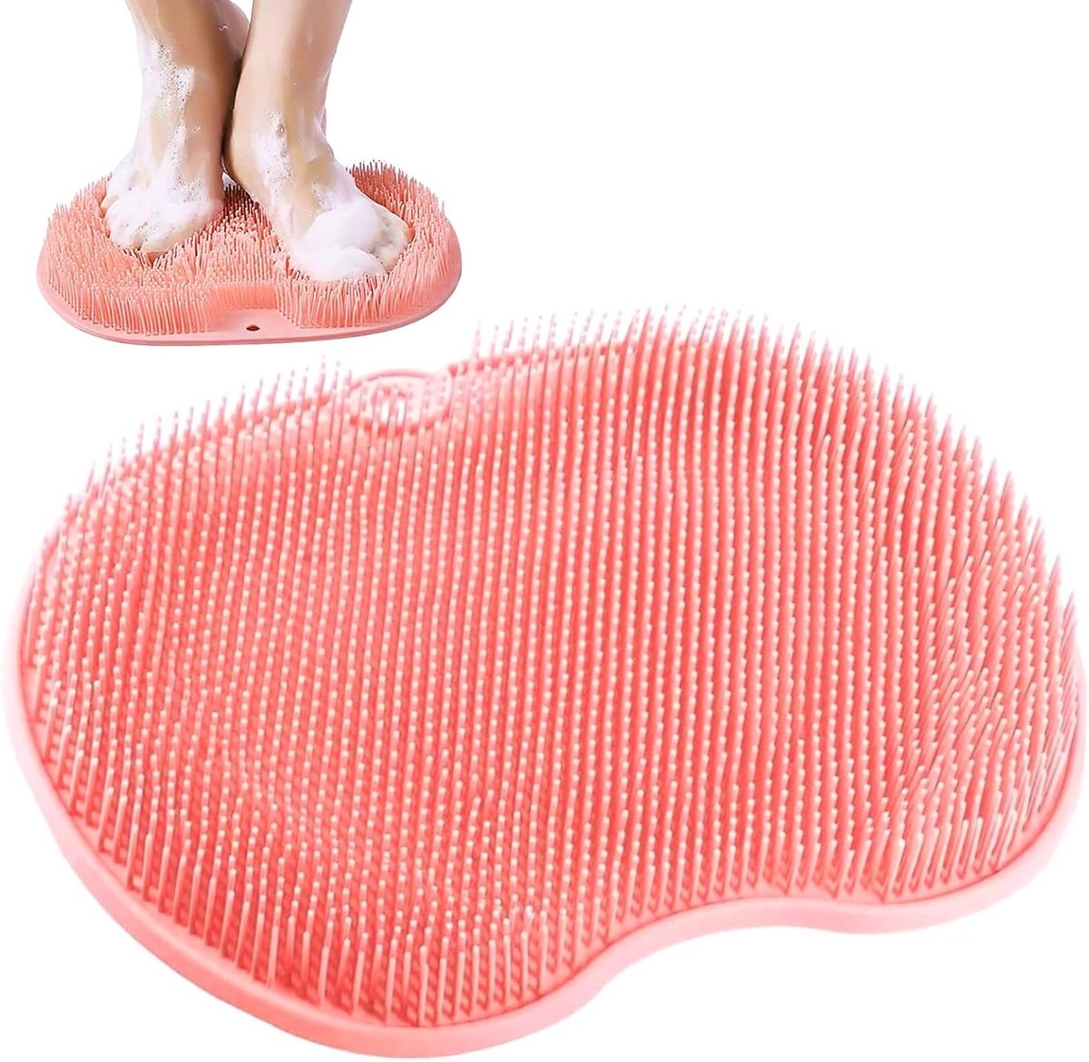 Massagepad met Antislip Silikon, Rugschrobber en Peeling Massager met Zuignappen voor Effectieve Rugverzorging en Ontspanning