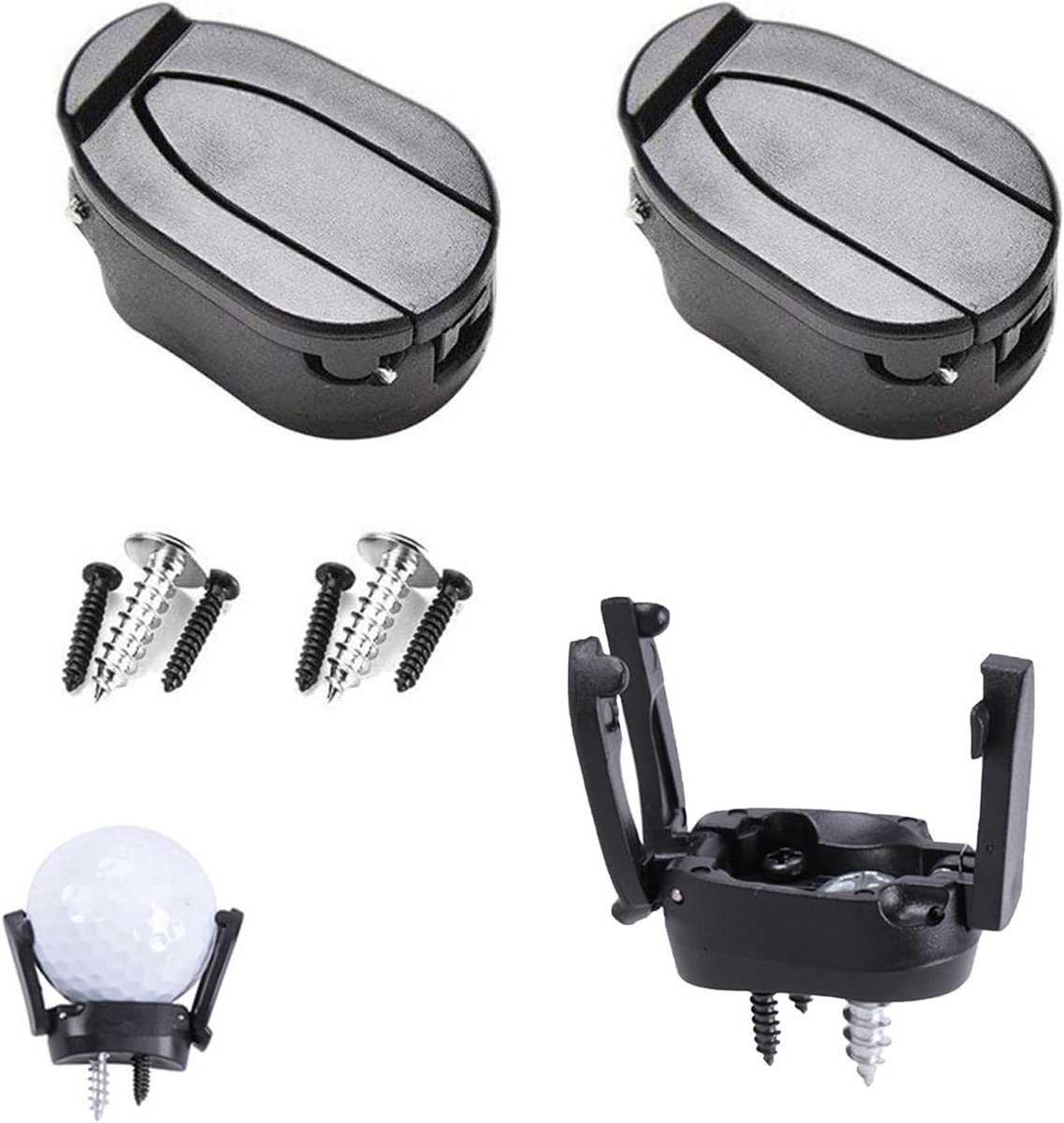 3-delige Golfbal Retriever Set, Vouwbare Plastic Grijper voor Golfballen, Lichtgewicht en Draagbare Accessoires voor Golfers, Ideaal voor Driving Range en Golfbaan