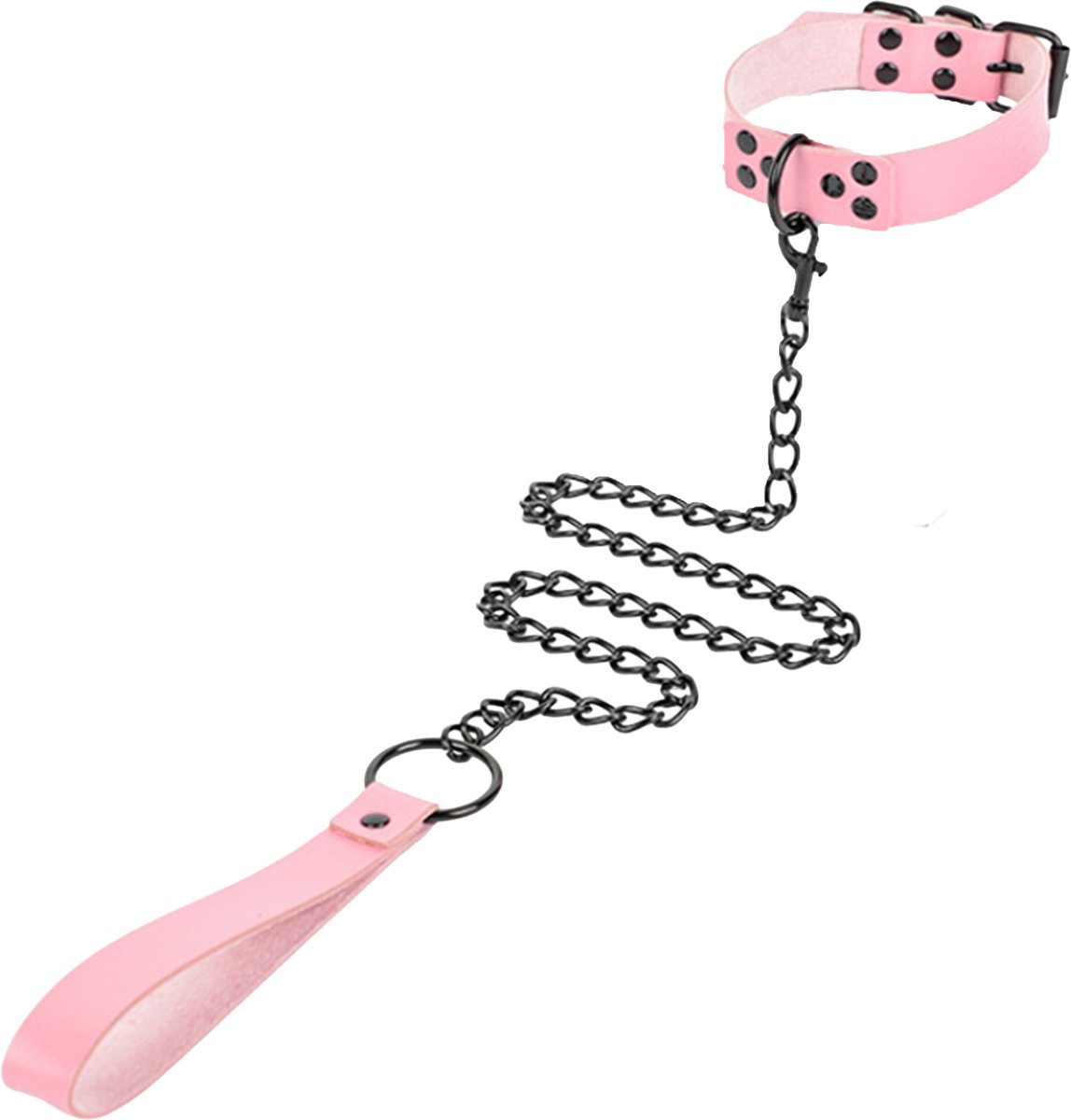 Smart Moves - Eenvoudige Collar met Leiband - Roze