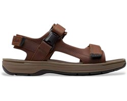 Clarks Bruine Saltway Edge Leren Sandalen
