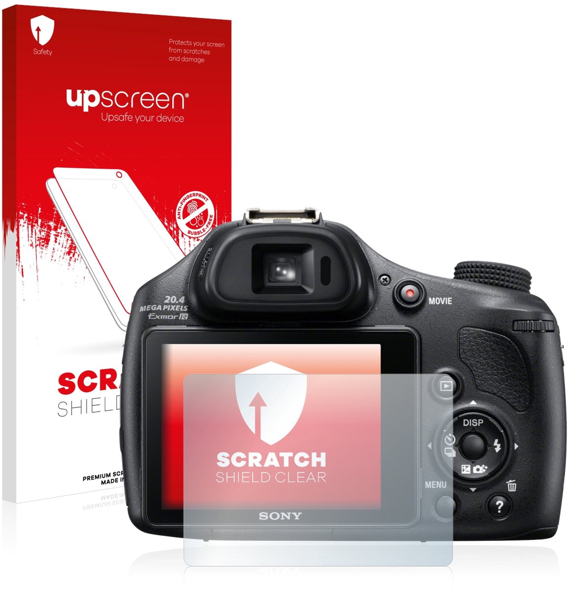 upscreen - Screenprotector voor Sony Cyber-Shot DSC-HX400V - Folie Beschermfolie transparant
