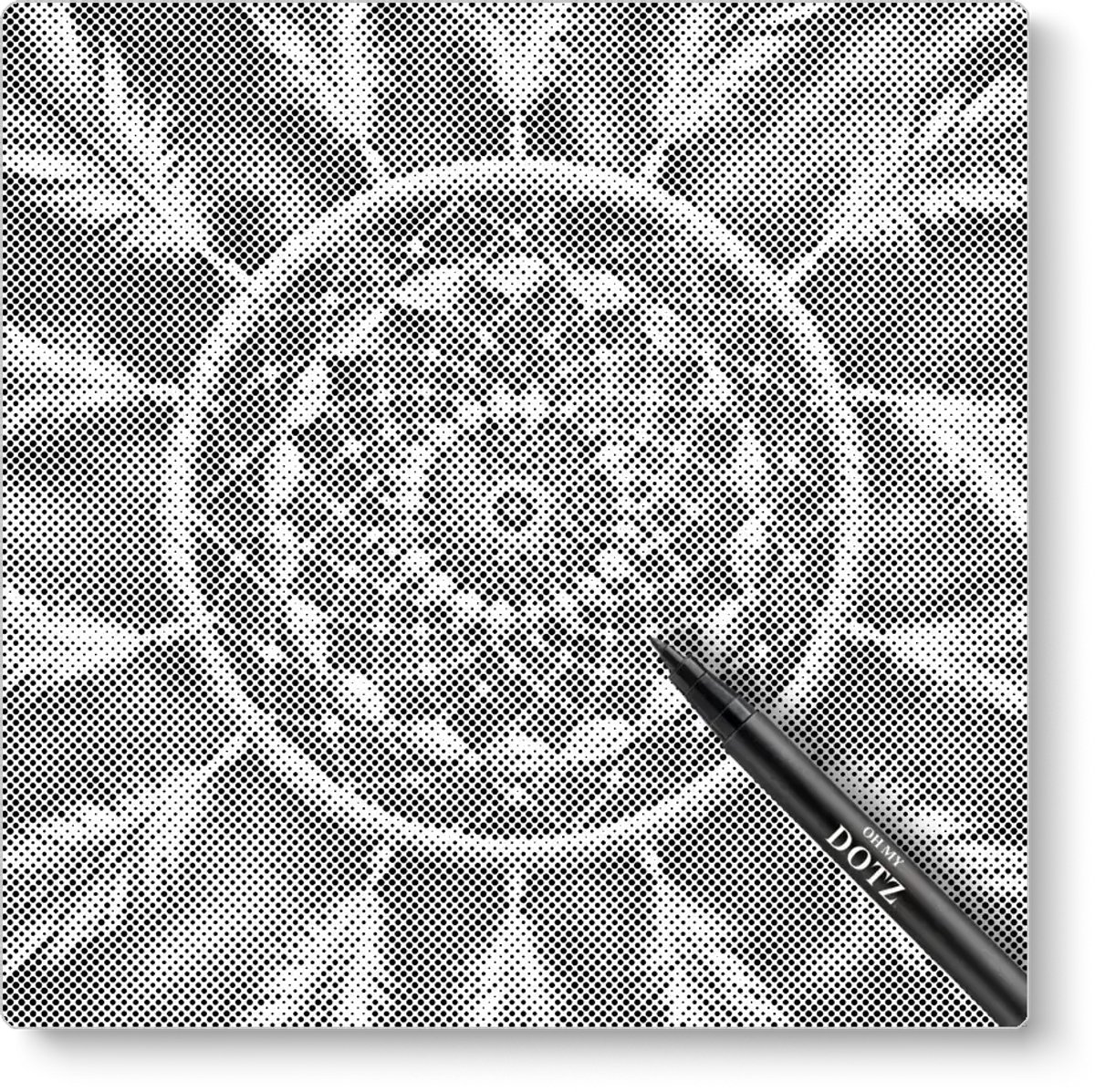 Veren Dromenvanger | Dot painting | 50x50cm  Meest gekozen | Dot painting | Oh My Dotz | Dots stippen | Diamond painting & Schilderen op nummer alternatief | Happy hobby