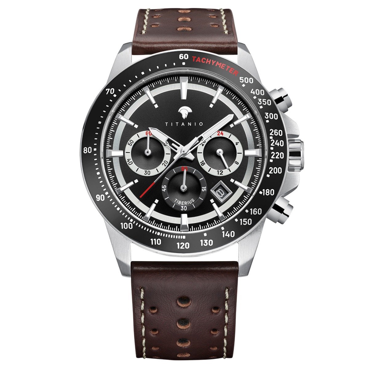 Titanio - Heren Horloge Tiberius - Zilver
