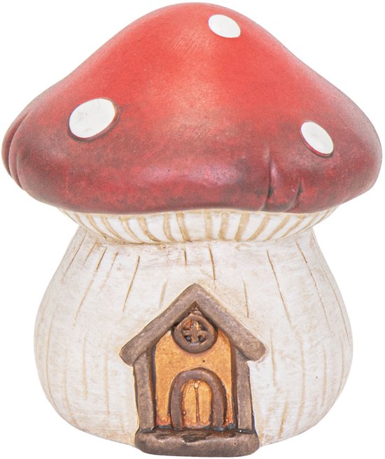 Maison champignon de nain de jardin Mega Collection - D27 x H33 cm - figurines décoratives de jardin