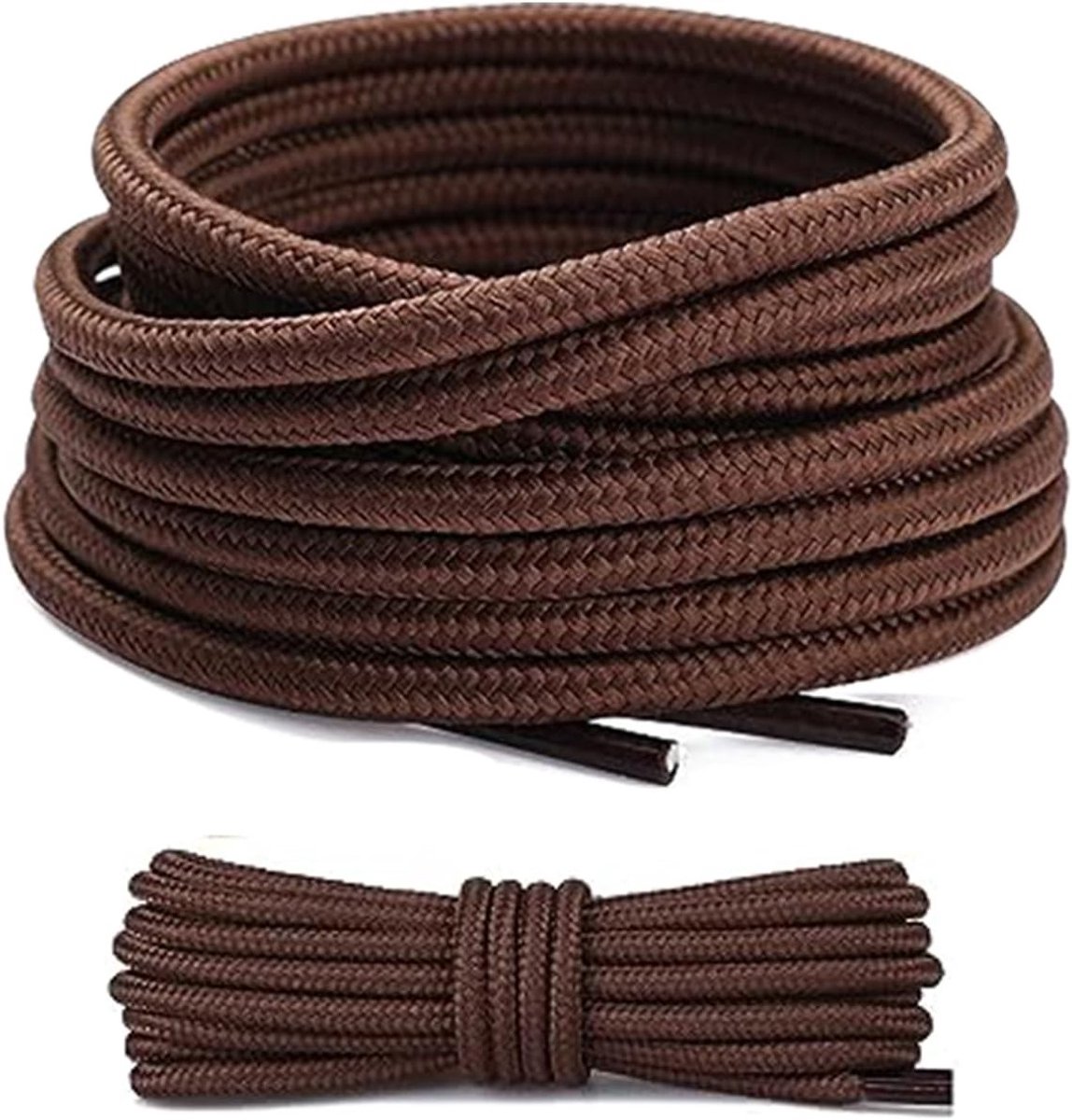 Ronde vervangende veters van 120 cm voor werk- en wandelschoenen, zeer scheurbestendig, diameter 4 mm, ideaal voor outdoor en sportschoenen