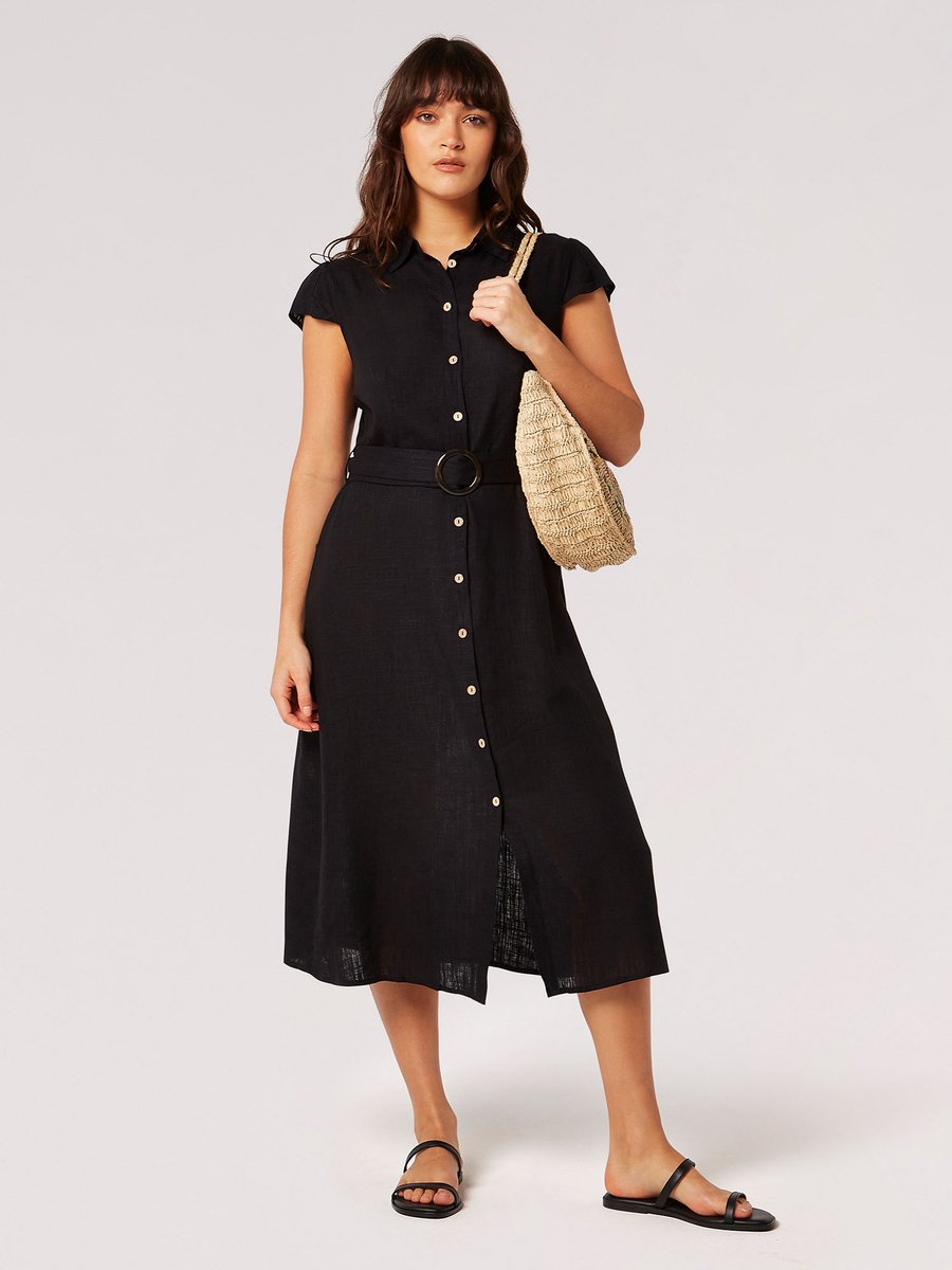 Vintage-jurk met knopen