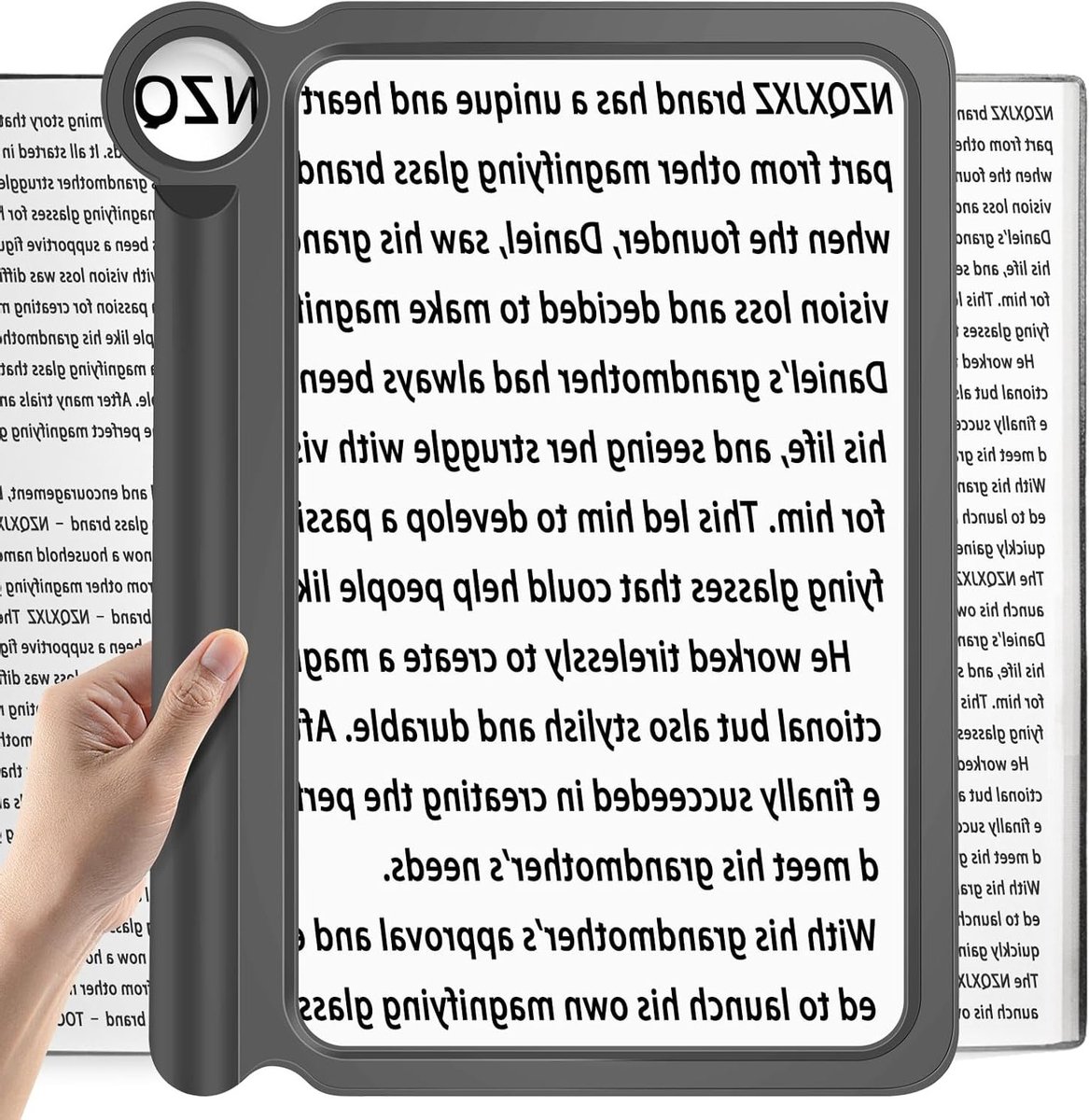 Vergrootglas 30X 5X voor Lezen, Lichtgewicht Vergrootglas met Volledig Beeldveld voor Boeken, Ideaal voor Fijn Druk en Slechtzienden