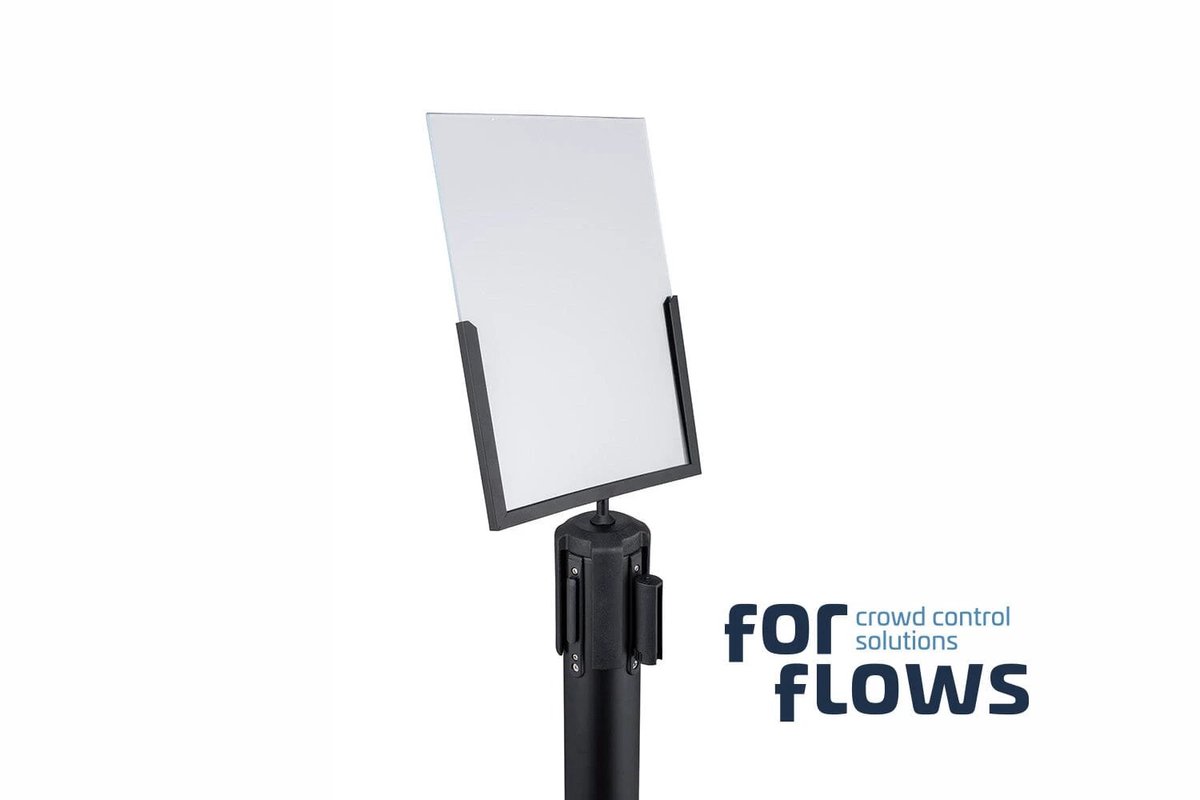 ForFlows Solid Posterframe | A4 Staand - Transparant - Zwart