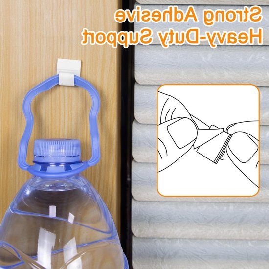 50 Stuks Zelfklevende Kabelmanagement Clips - Organiseer Kabels voor TV, PC, Laptop en Ethernet - Ideaal voor Thuis en Kantoor (Wit) van Merkloos — afbeelding 4