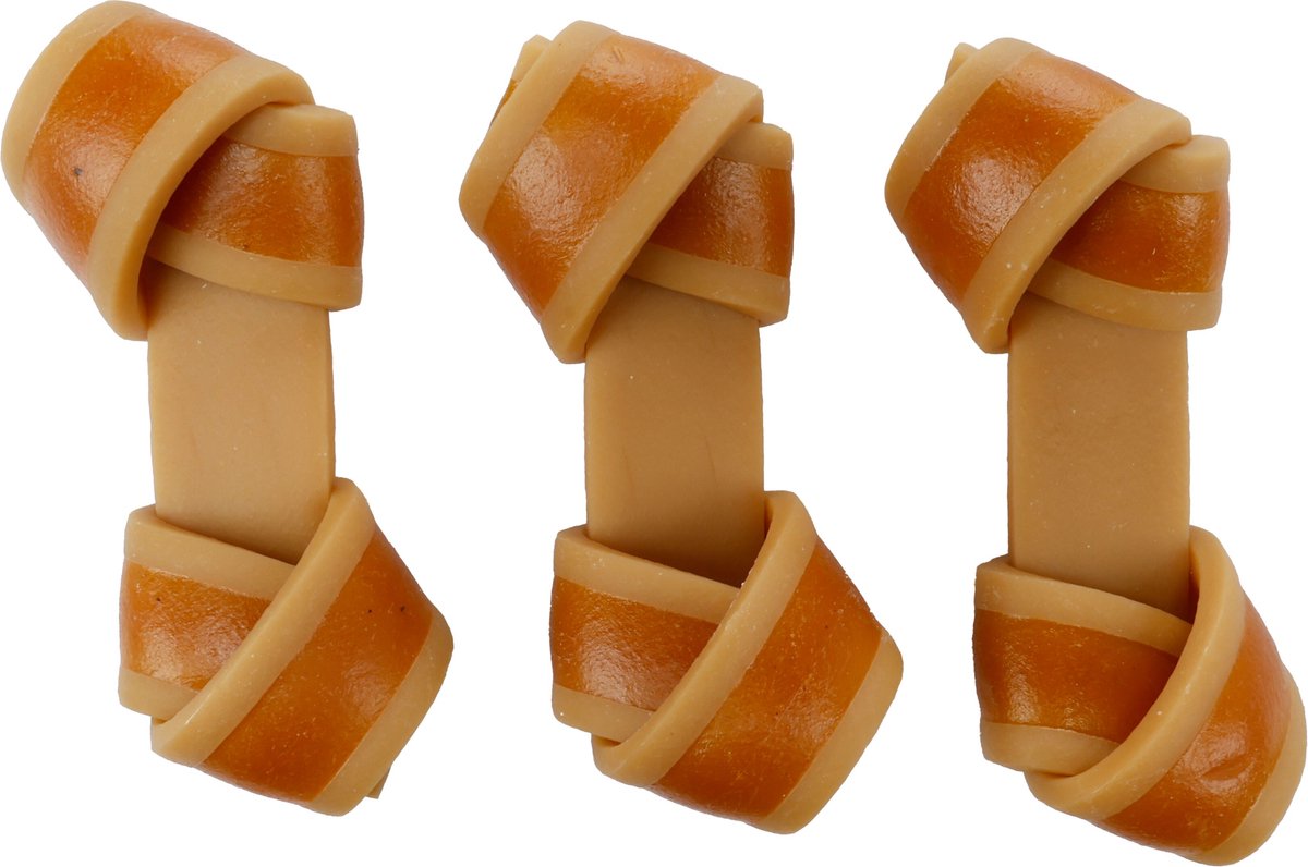 ZERO RAWHIDE GEKNOOPT BEEN MET KIP 9CM 4ST 140GR