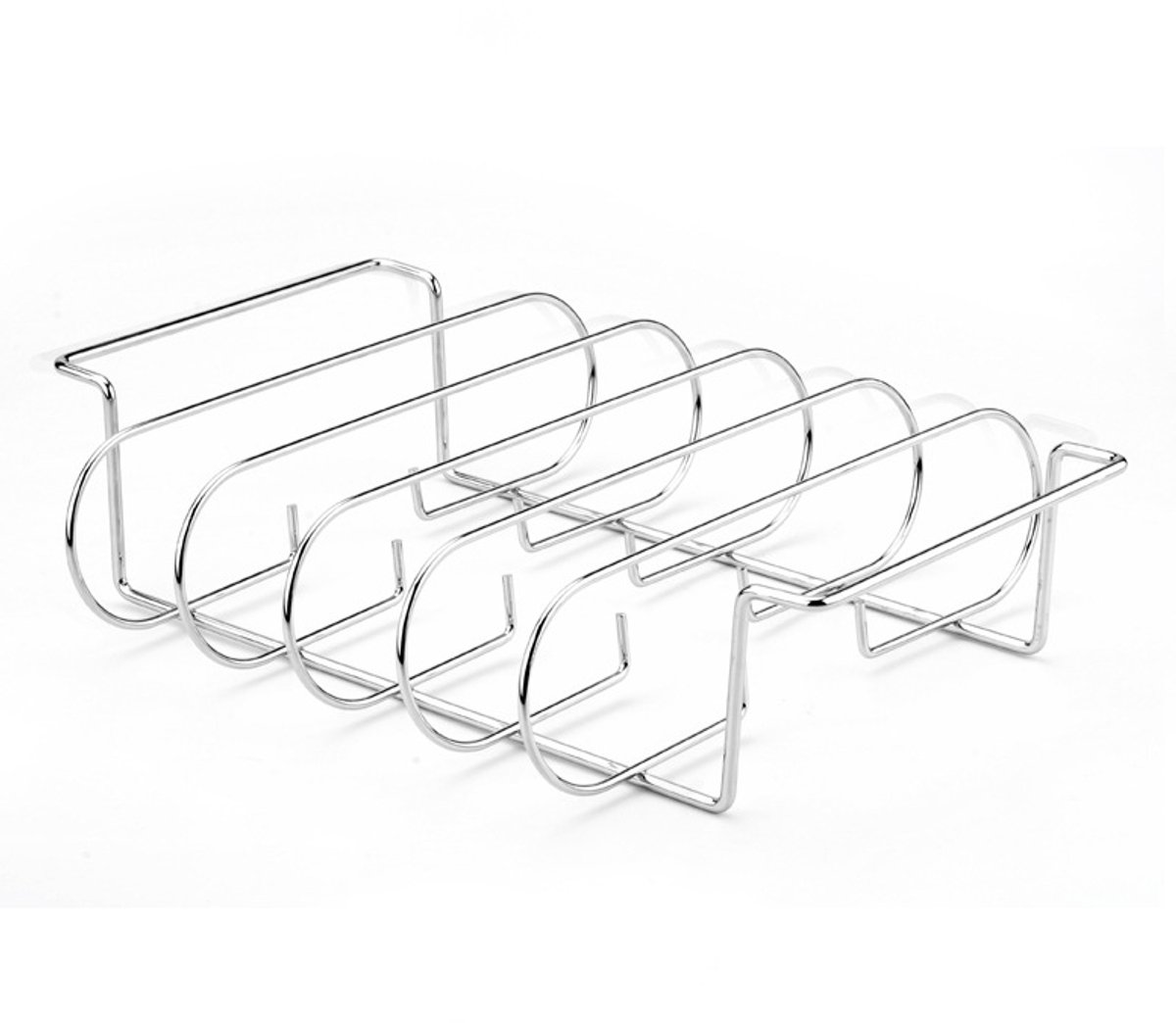 Grillrooster voor steaks - BBQ-grill - Roestvrij staal - 31,3*25,3*7,3 cm - Zilver