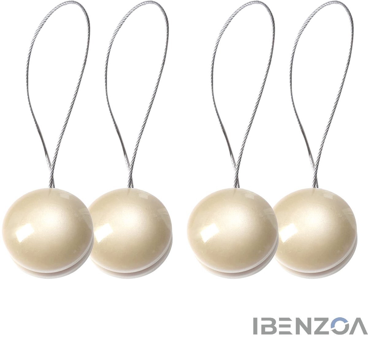 Gordijnhouders - Magnetisch - 33,8 cm - Hars en Staaldraad