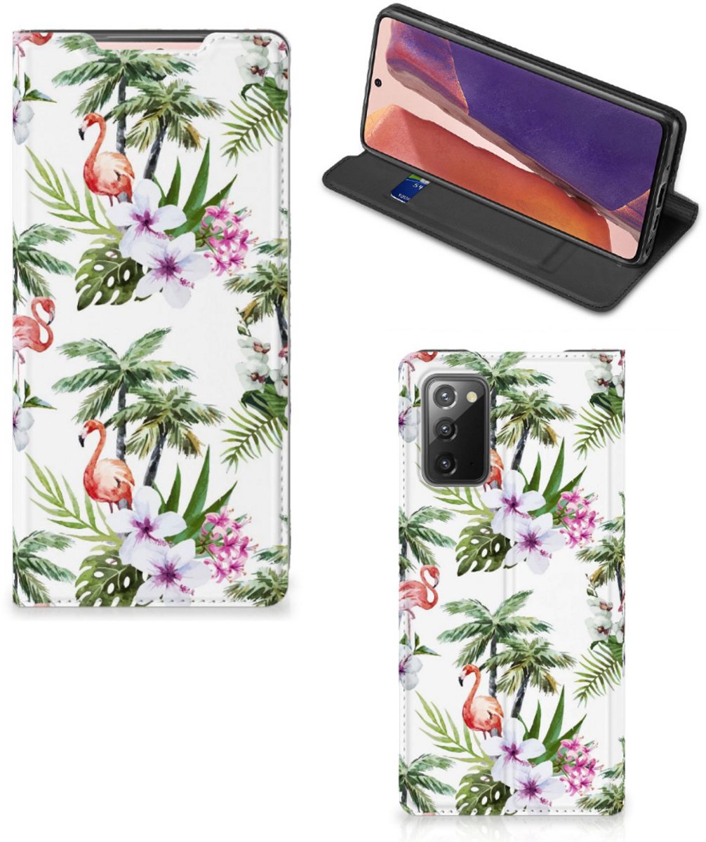 Samsung Galaxy Note20 Hoesje maken Flamingo Palms