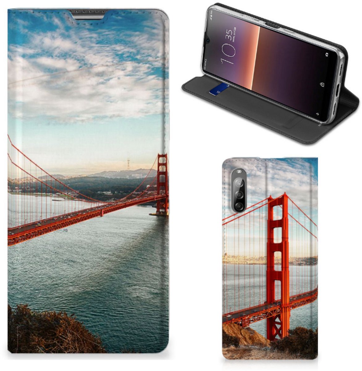 Sony Xperia L4 Book Cover Golden Gate Bridge