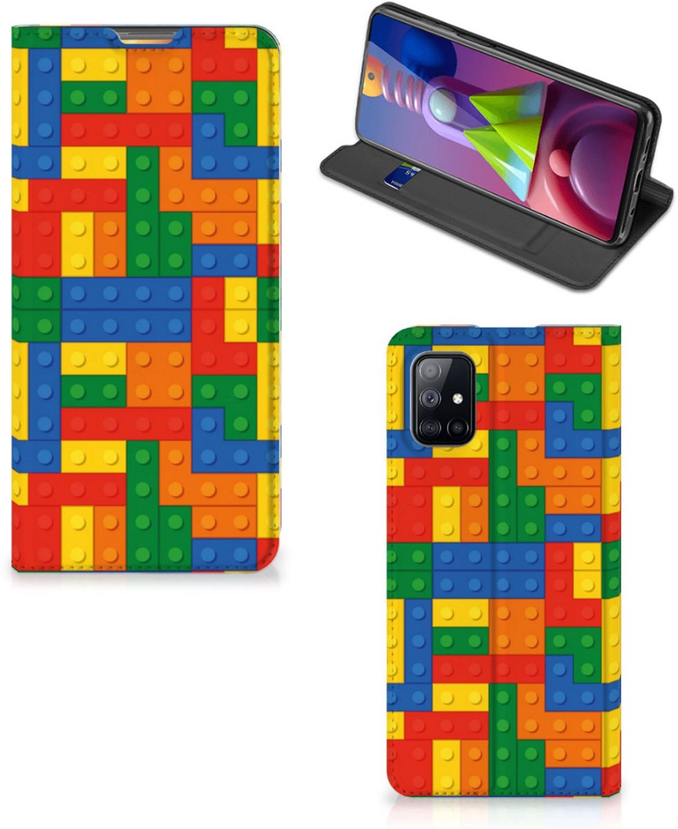 Samsung Galaxy M51 Hoesje met Magneet Blokken