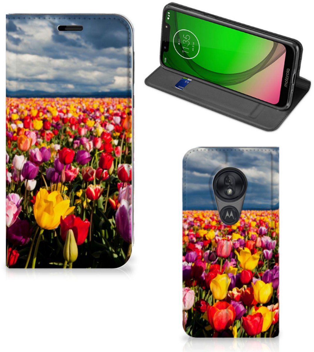 Motorola Moto G7 Play Smart Cover Tulpen