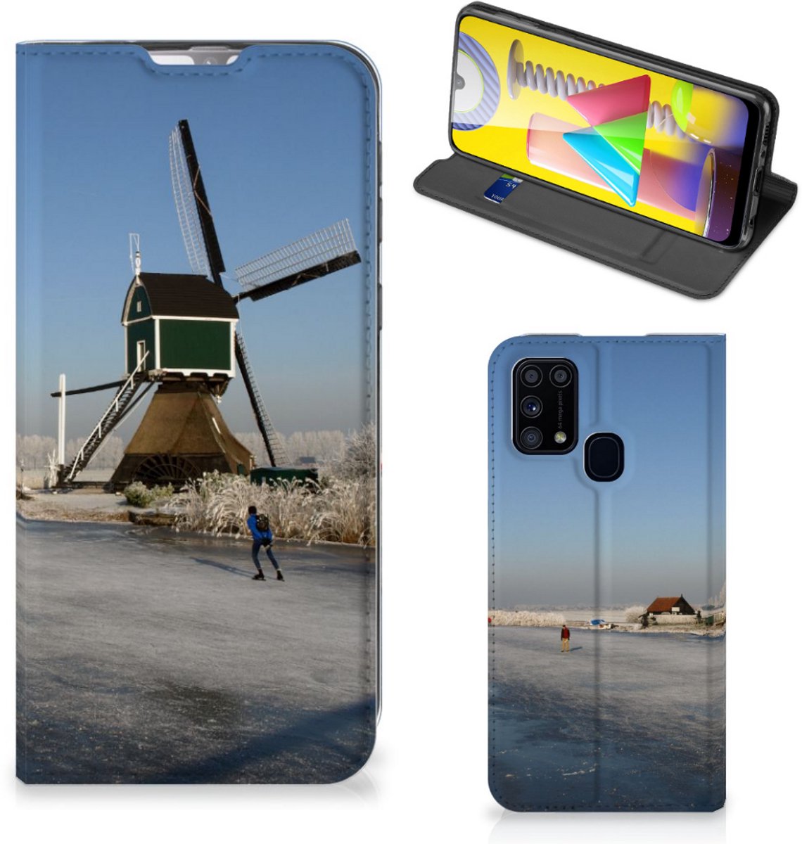 Samsung Galaxy M31 Book Cover Schaatsers