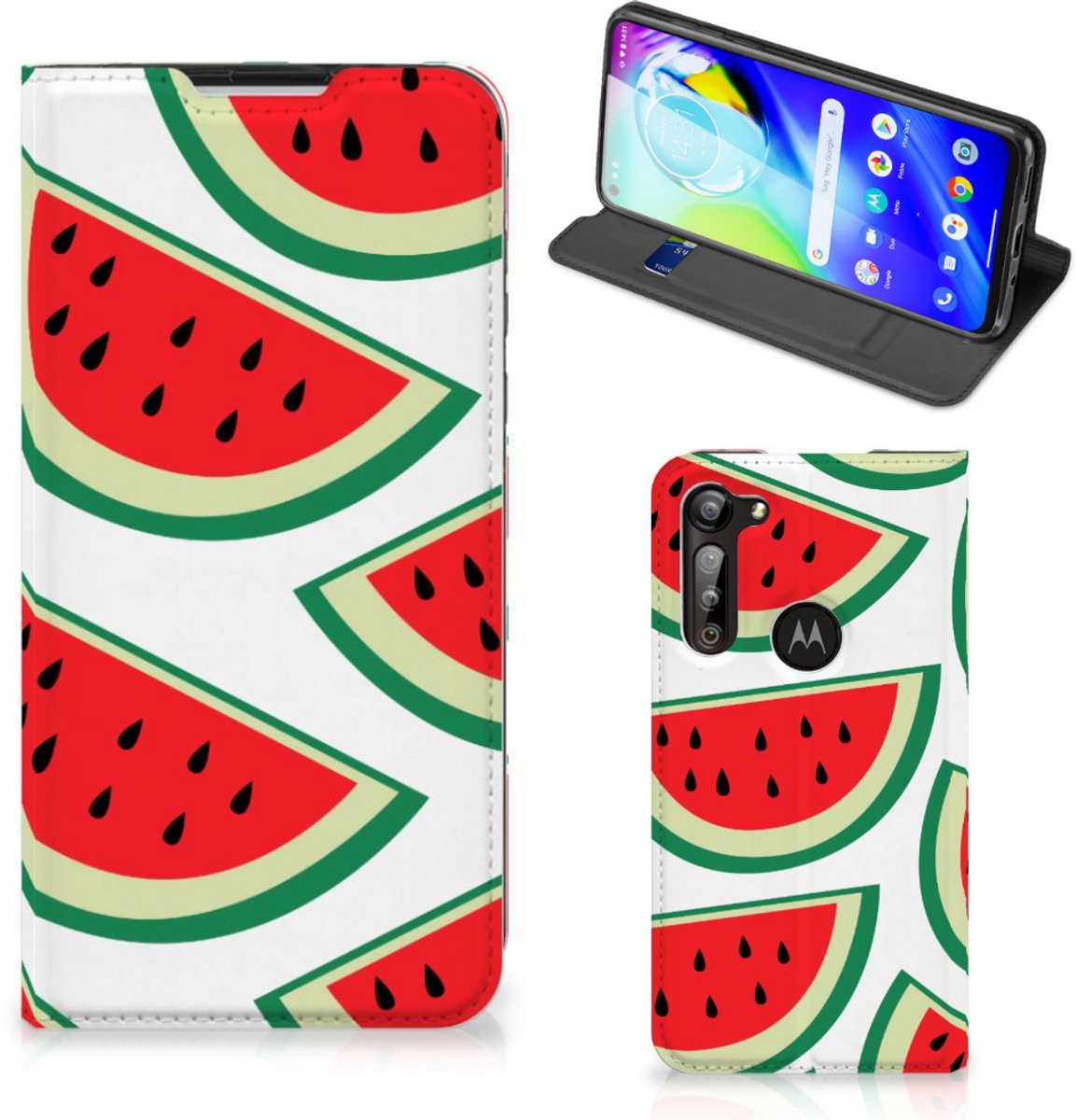 Motorola Moto G8 Power Flip Style Cover Watermelons