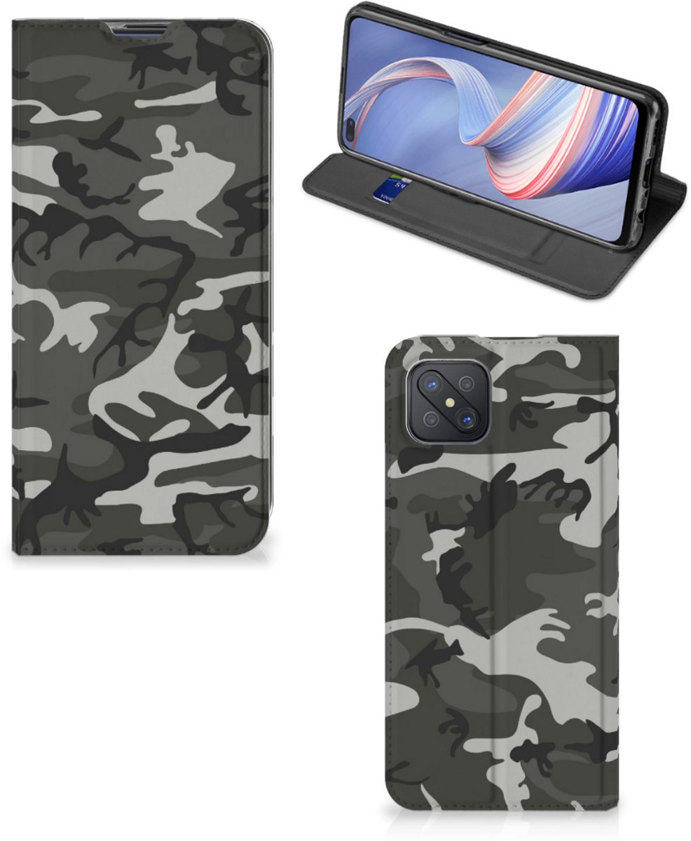OPPO Reno4 Z 5G Hoesje met Magneet Army Light