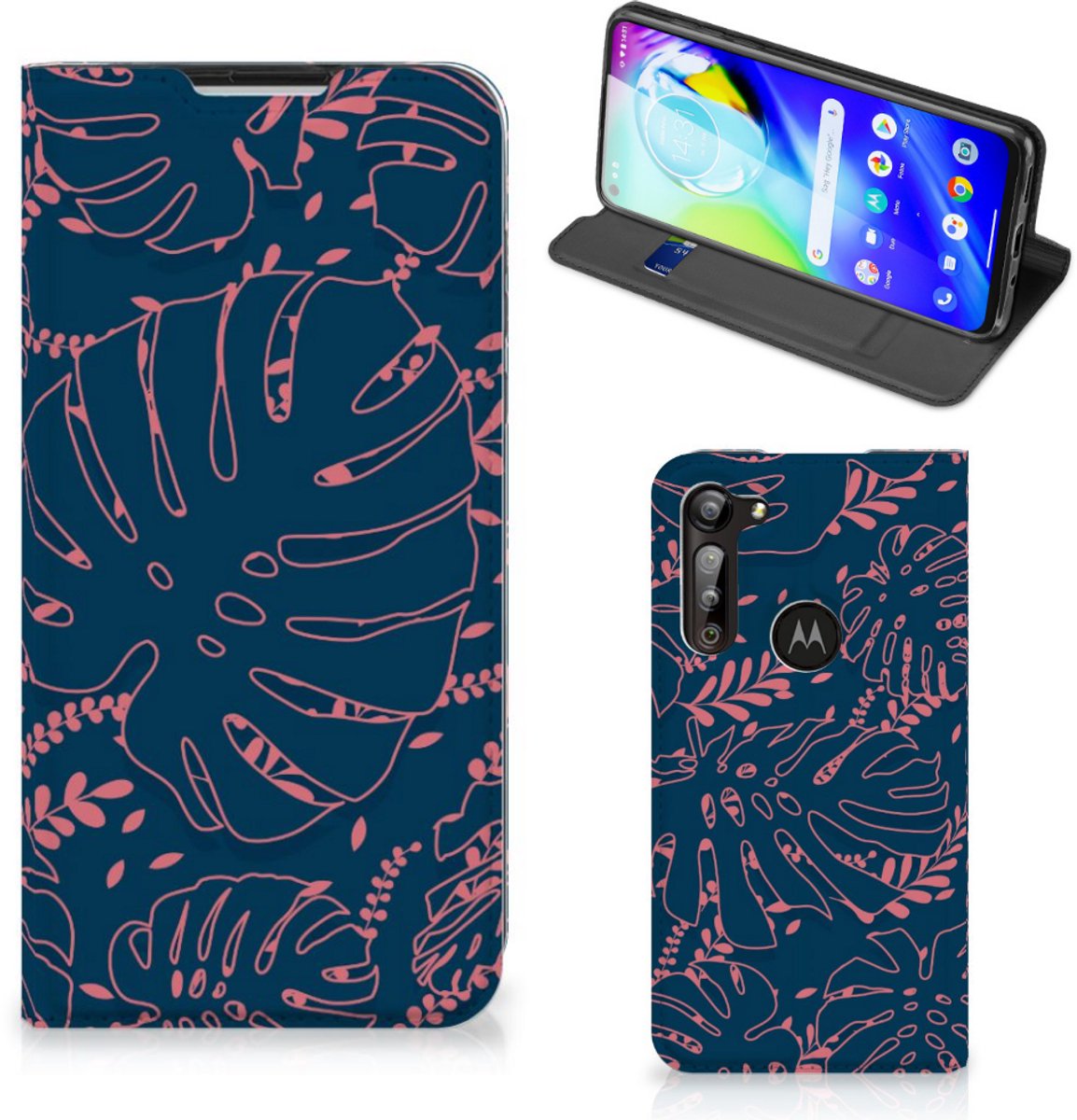 Motorola Moto G8 Power Smart Cover Palm Leaves