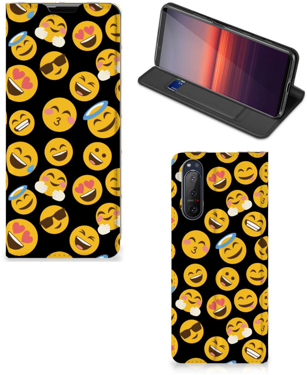 Sony Xperia 5 II Hoesje met Magneet Emoji