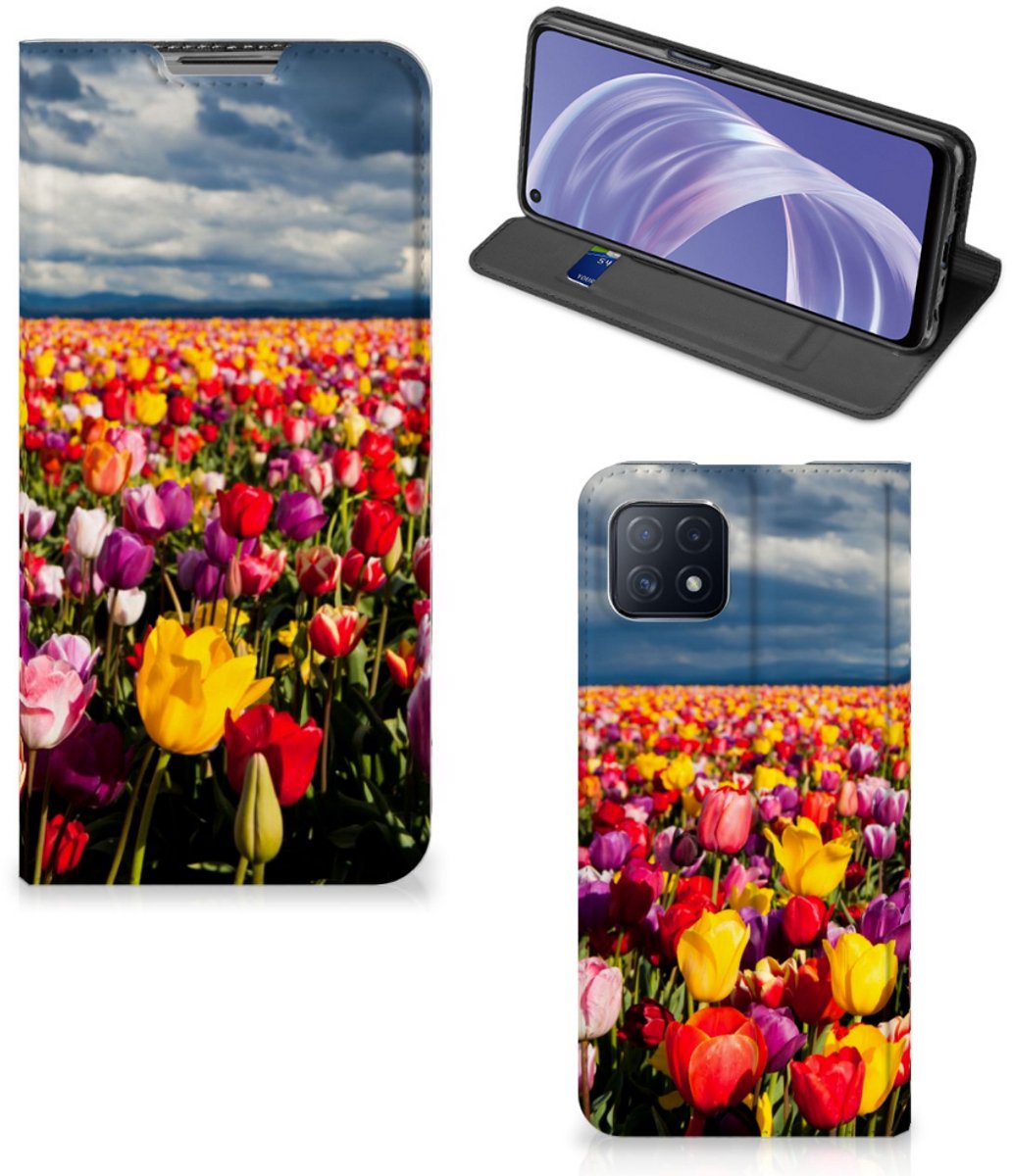 OPPO A73 5G Smart Cover Tulpen